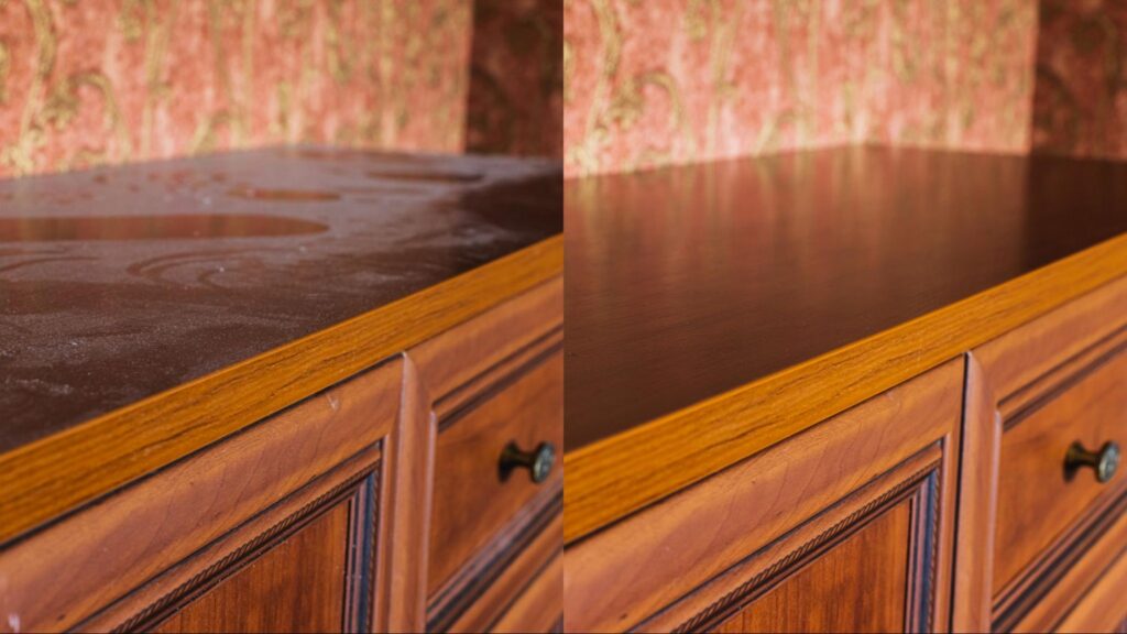 dusting and polishing surfaces is part of residential cleaning services